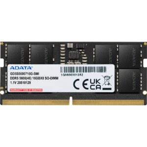 ADATA SO-DIMM 16 GB DDR5-5600 (1x 16 GB), Arbeitsspeicher - GD5S5600716G-SMI technikbar