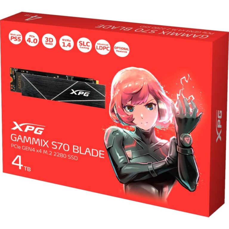 ADATA XPG GAMMIX S70 BLADE 4 TB, SSD - AGAMMIXS70B-4T-CS technikbar