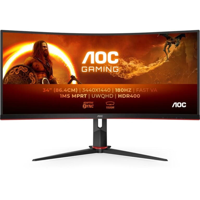 AOC CU34G2XP/BK, Gaming-Monitor technikbar