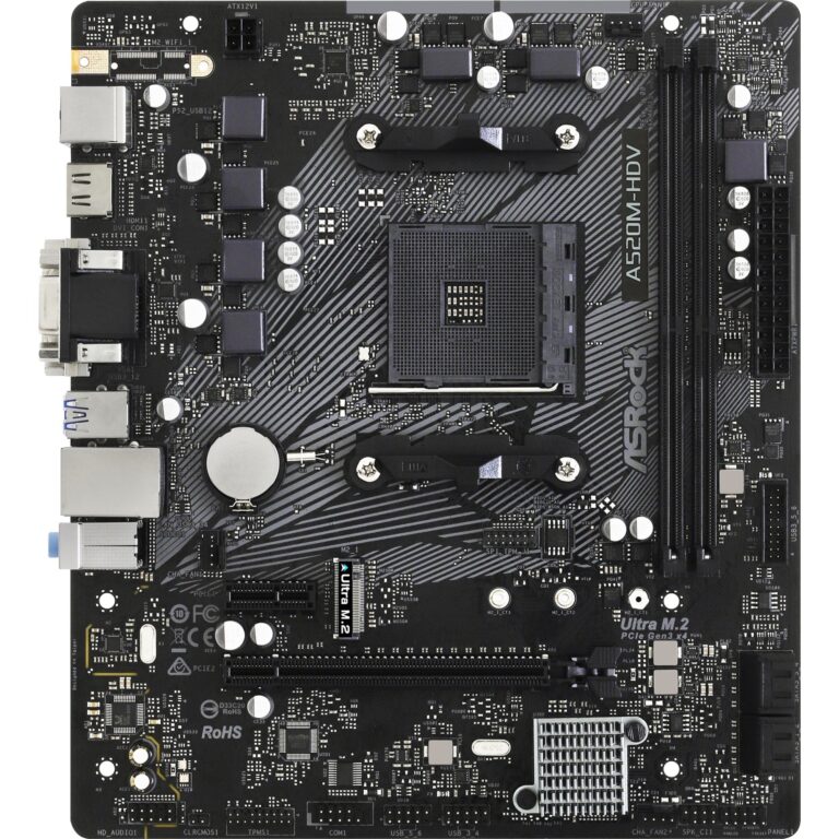 ASRock A520M-HDV, Mainboard - 90-MXBE50-A0UAYZ technikbar