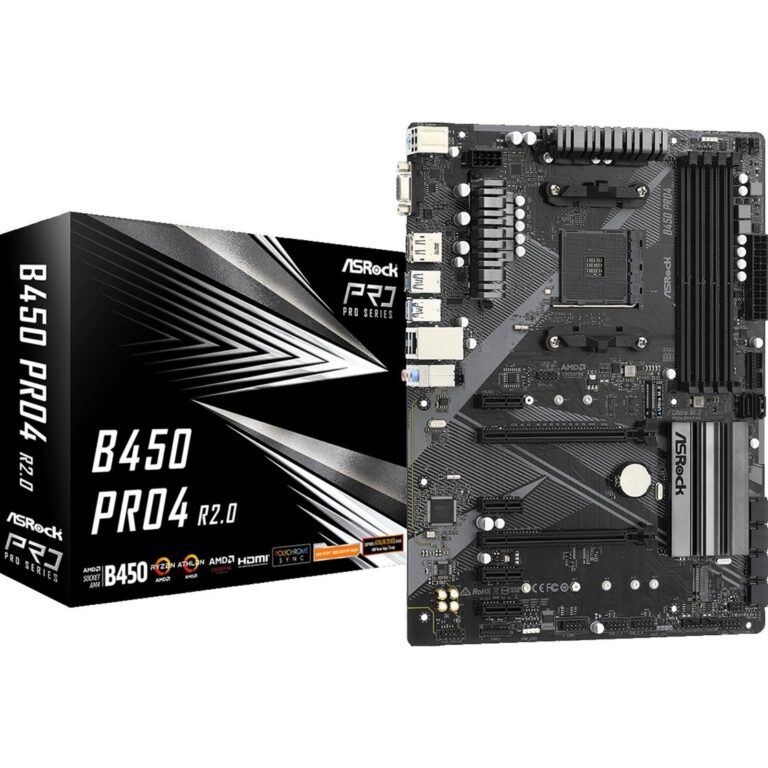 ASRock B450 Pro4 R2.0, Mainboard - 90-MXBEE0-A0UAYZ technikbar