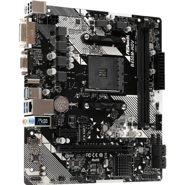 ASRock B450M-HDV R4.0, Mainboard - 90-MXB9N0-A0UAYZ technikbar