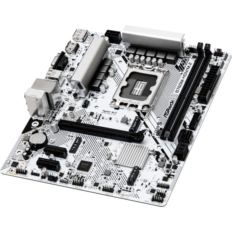 ASRock B760M-HDV/M.2 WHITE, Mainboard - 90-MXBMJ0-A0UAYZ technikbar