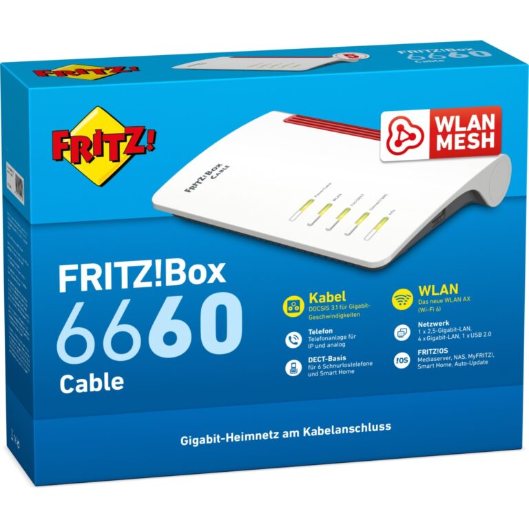 AVM FRITZ!Box 6660 Cable, Mesh Router - 20002910 technikbar