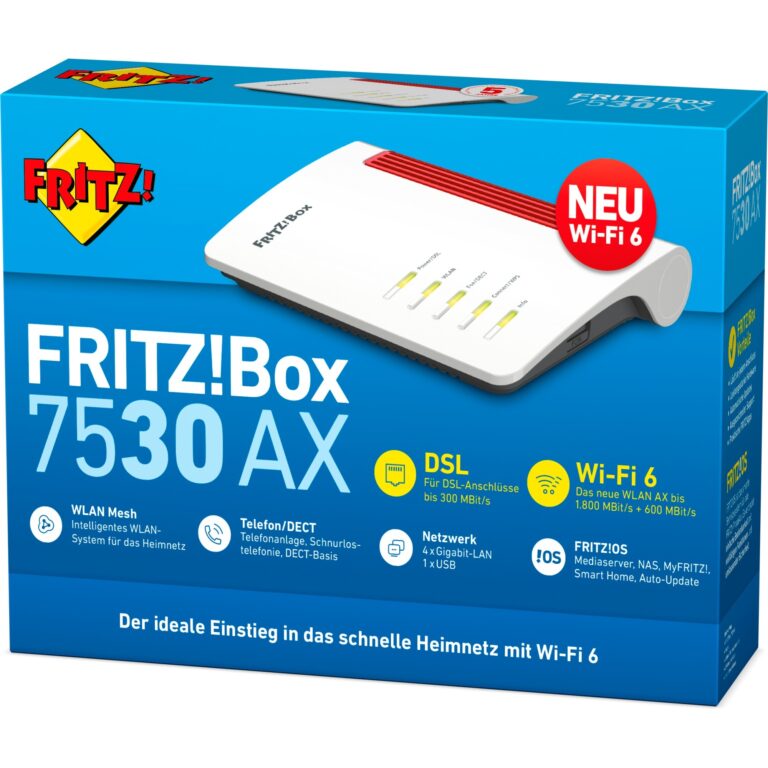 AVM FRITZ!Box 7530 WLAN AX, Router - 20002930 technikbar