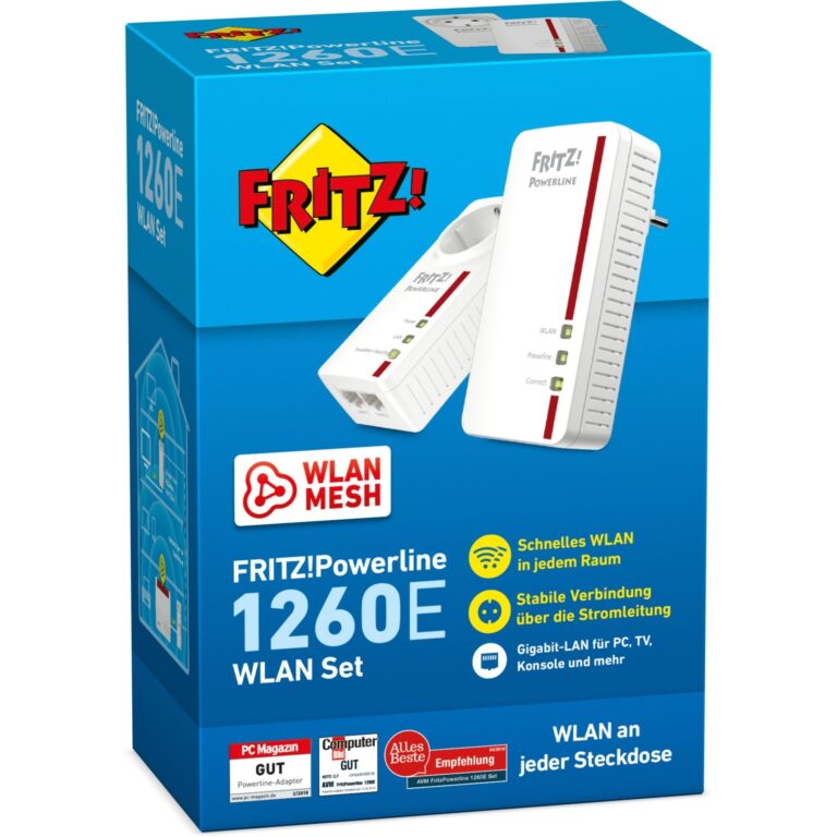 AVM FRITZ!Powerline 1260E WLAN Set - 20002795 technikbar