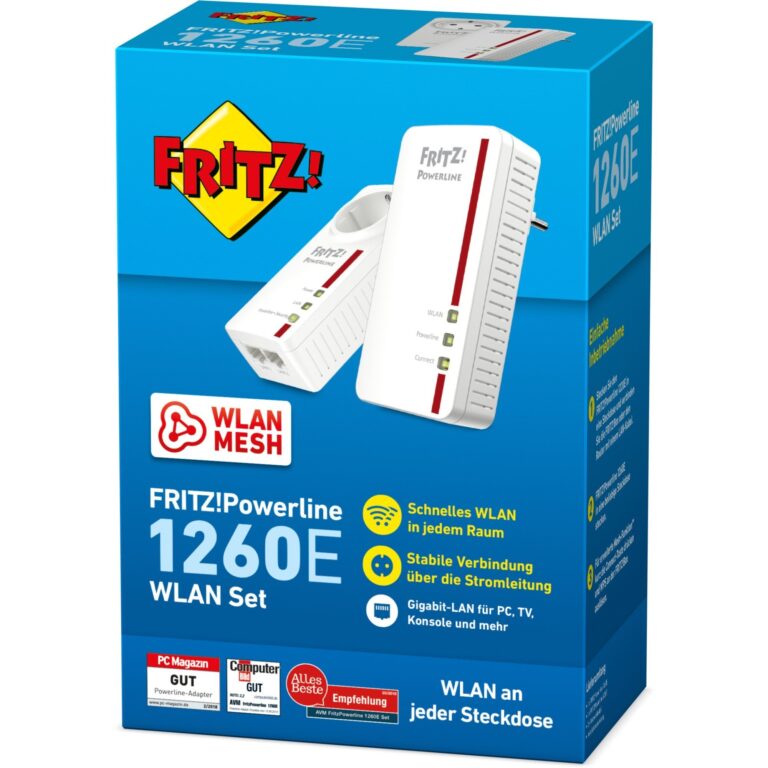 AVM FRITZ!Powerline 1260E WLAN Set - 20002795 technikbar