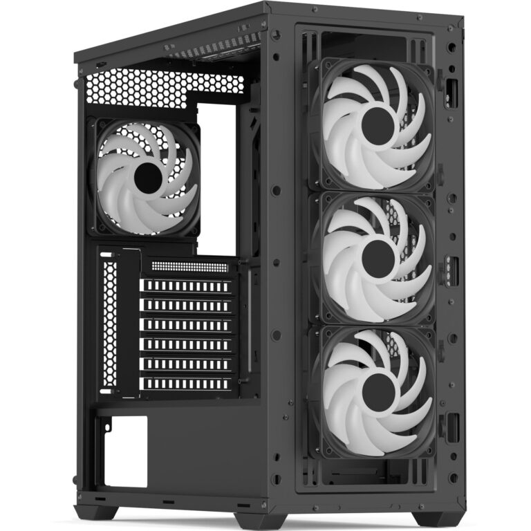 AeroCool D501A-G-BK-v2, Tower-Gehäuse - ACCM-DS01043.11 technikbar