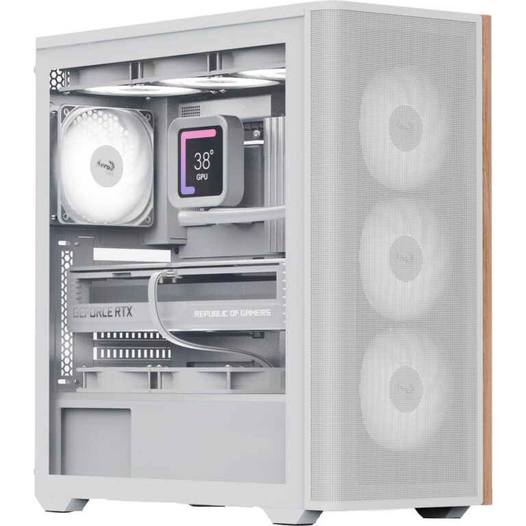 AeroCool D501A-G-WT-v2, Tower-Gehäuse