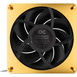 Alphacool Apex Stealth Metal 120mm Lüfter 2000rpm, Gehäuselüfter - 13854 technikbar