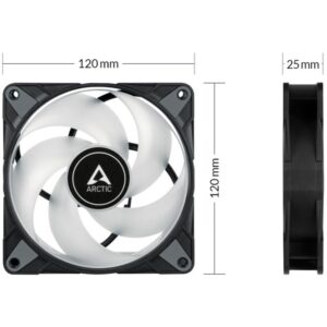 Arctic P12 PWM PST A-RGB 0dB 120x120x25, Gehäuselüfter - ACFAN00231A technikbar