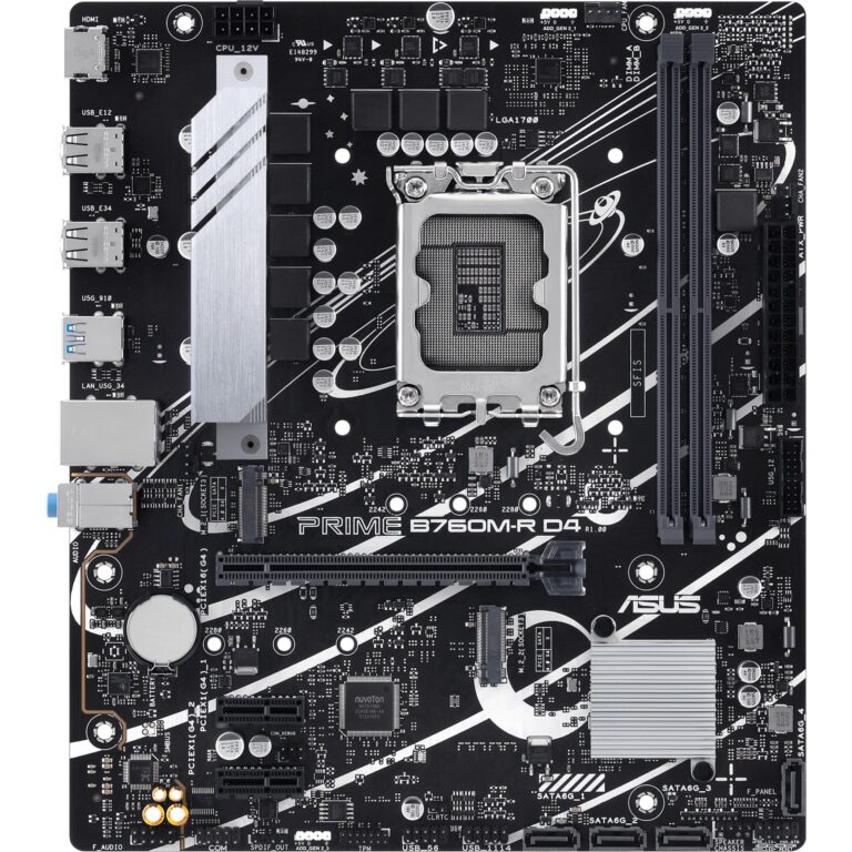 Asus PRIME B760M-R D4, Mainboard - 90MB1HA0-M0EAY0 technikbar