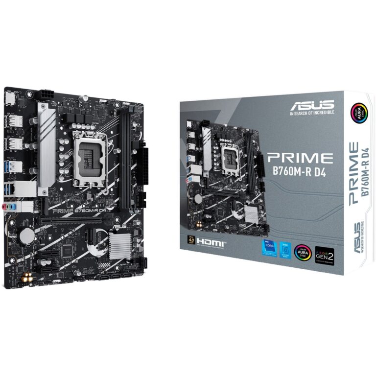 Asus PRIME B760M-R D4, Mainboard - 90MB1HA0-M0EAY0 technikbar