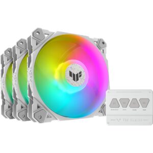 Asus TUF Gaming TF120 ARGB-Gehäuselüfter White Edition 3IN1 - 90DA0033-B09030 technikbar
