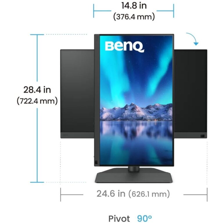 Benq SW242Q Fotomonitor, LED-Monitor - 9H.LLVLA.TBE technikbar
