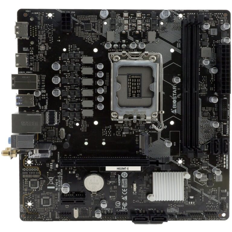 Biostar H610MT-E, Mainboard technikbar