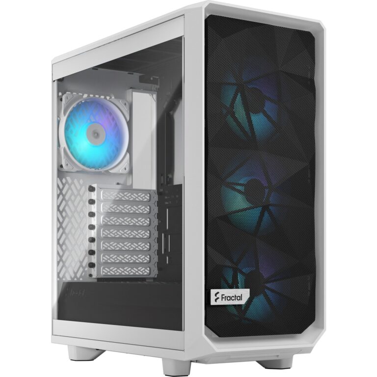Fractal Design Meshify 2 Compact RGB White TG Clear Tint, Tower-Gehäuse