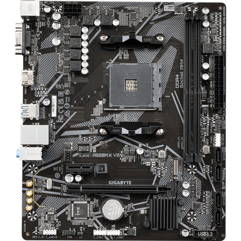 Gigabyte A520M K V2, Mainboard technikbar