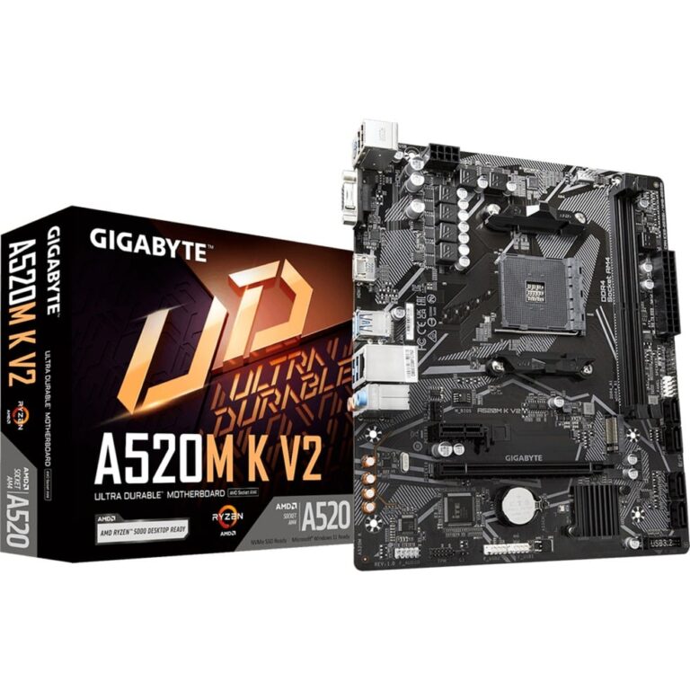 Gigabyte A520M K V2, Mainboard technikbar