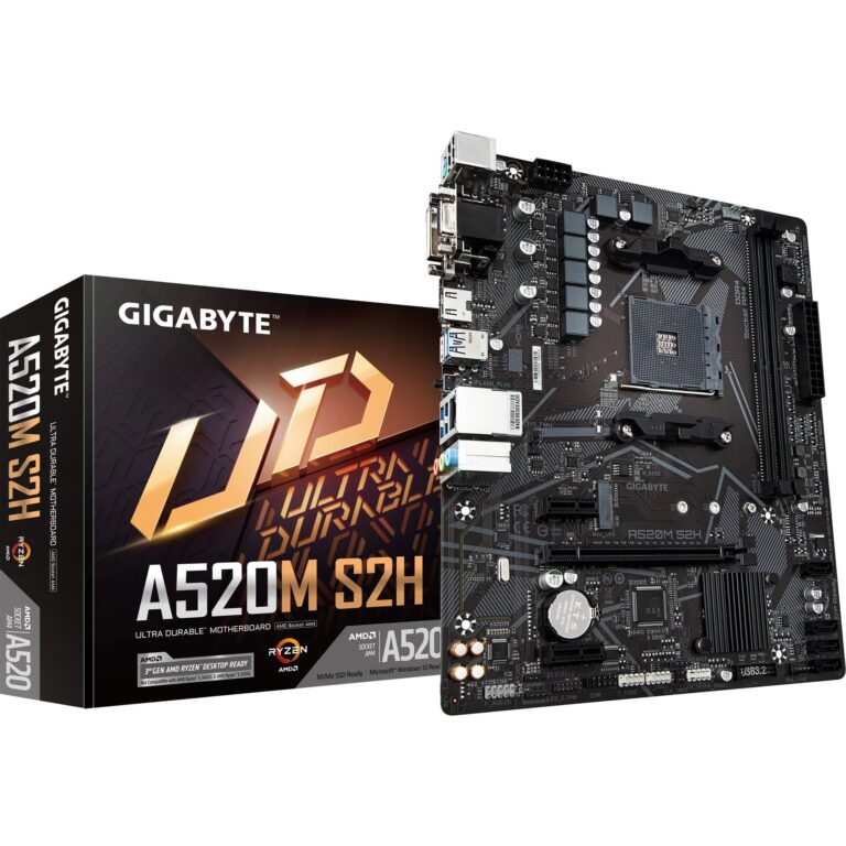Gigabyte A520M S2H, Mainboard technikbar