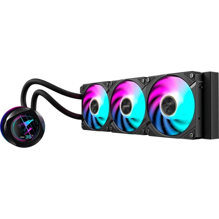 Gigabyte AORUS WATERFORCE X II 360mm, Wasserkühlung technikbar