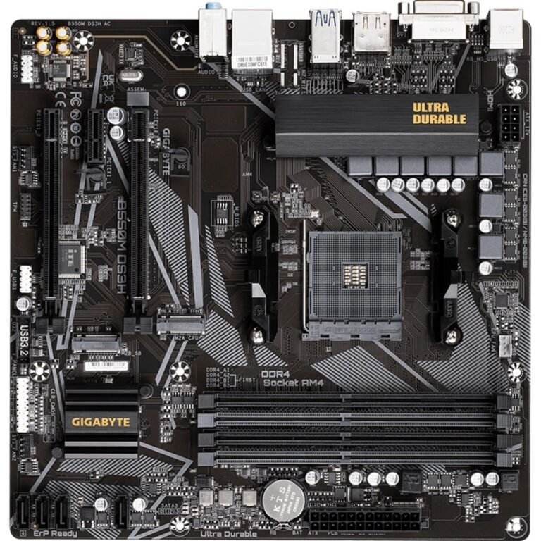 Gigabyte B550M DS3H, Mainboard technikbar