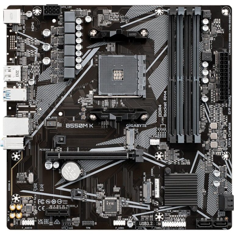 Gigabyte B550M K, Mainboard - B550MK technikbar