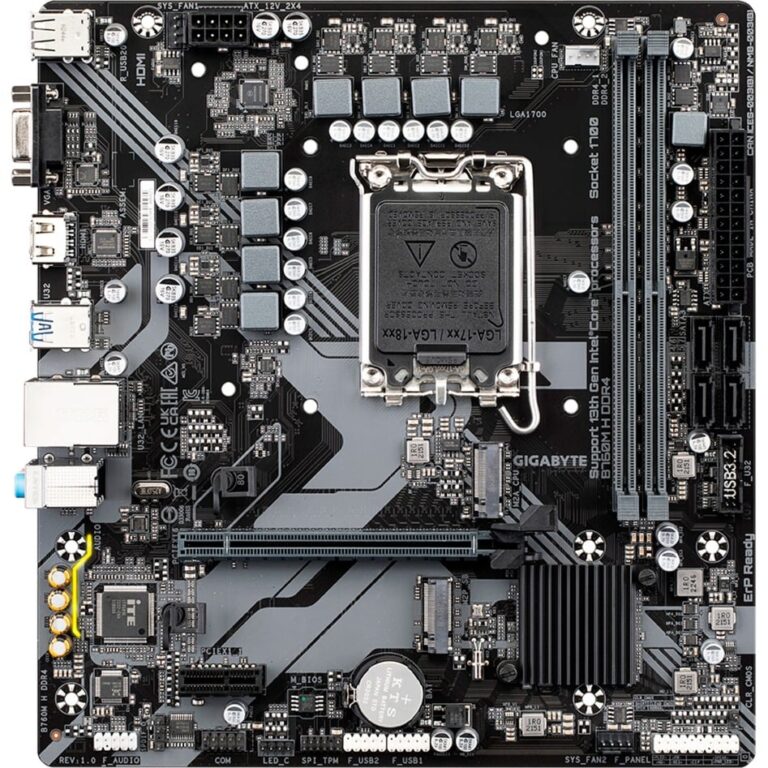 Gigabyte B760M H DDR4, Mainboard technikbar