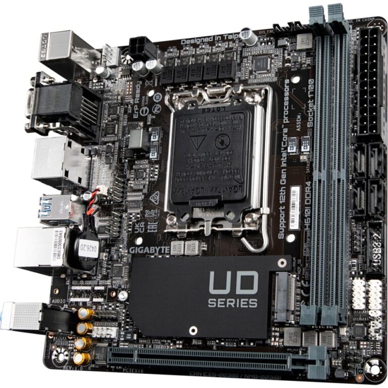 Gigabyte H610I DDR4, Mainboard technikbar
