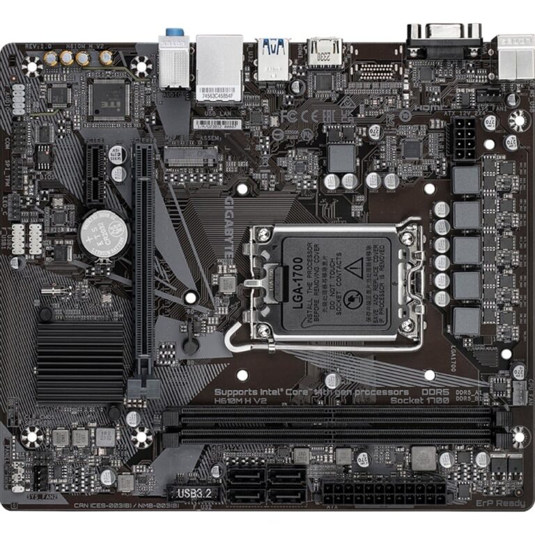 Gigabyte H610M H V2, Mainboard technikbar