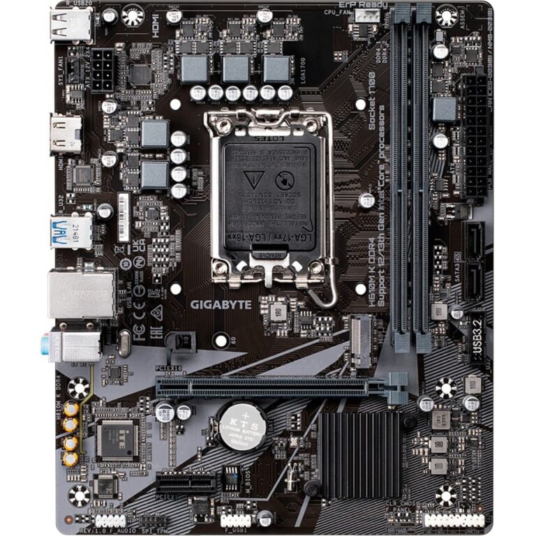 Gigabyte H610M K DDR4, Mainboard technikbar