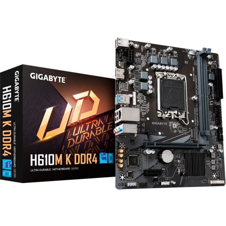 Gigabyte H610M K DDR4, Mainboard technikbar