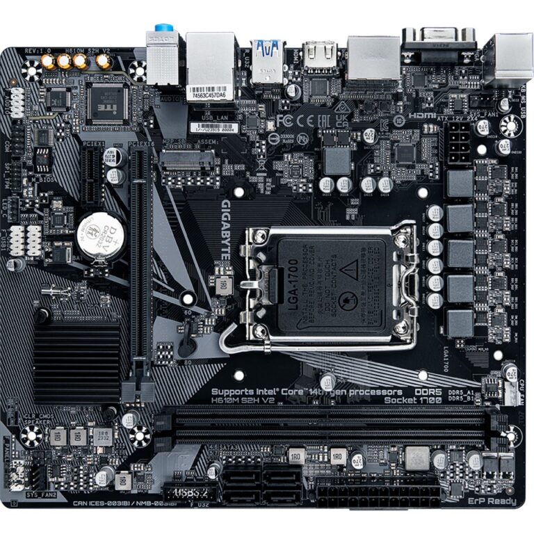 Gigabyte H610M S2H V2, Mainboard technikbar
