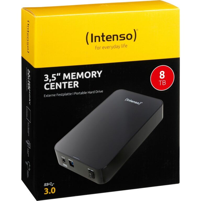Intenso Memory Center 3,5` USB 3.0 8 TB, Externe Festplatte - 6031516 technikbar