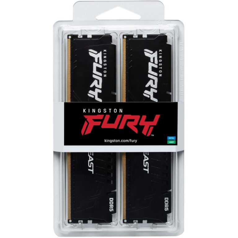 Kingston FURY DIMM 64 GB DDR5-6000 (2x 32 GB) Dual-Kit, Arbeitsspeicher - KF560C36BBEK2-64 technikbar