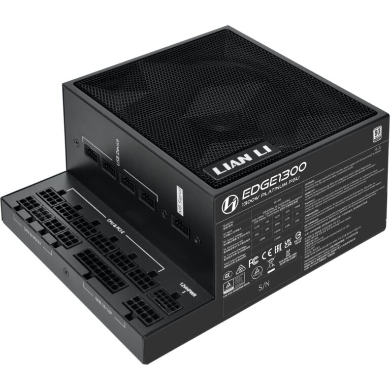Lian Li EDGE EG1300 1300W Black, PC-Netzteil - EG1300 BLACK technikbar