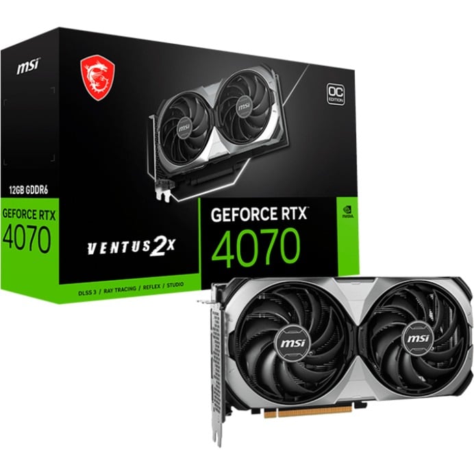 MSI GeForce RTX 4060 Ti VENTUS 2X BLACK E1 OC, Grafikkarte