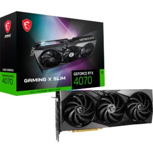 MSI GeForce RTX 4070 GAMING X SLIM 12G, Grafikkarte - V513-251R technikbar