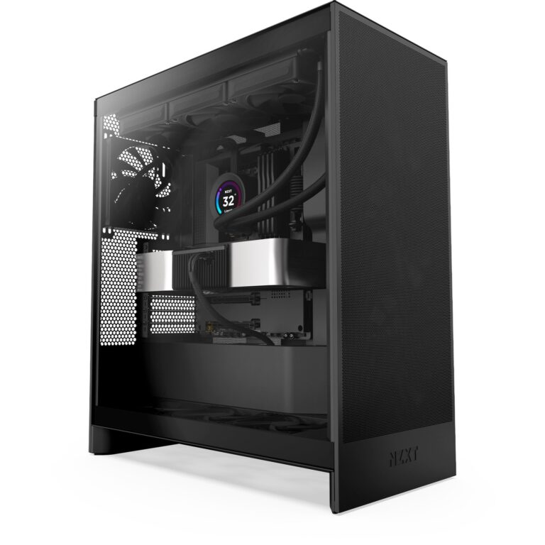 Nzxt H7 Flow ( 2024 ) , Tower-Gehäuse - CM-H72FB-01 technikbar