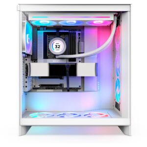 Nzxt H7 Flow RGB ( 2024 )  , Tower-Gehäuse - CM-H72FW-R1 technikbar