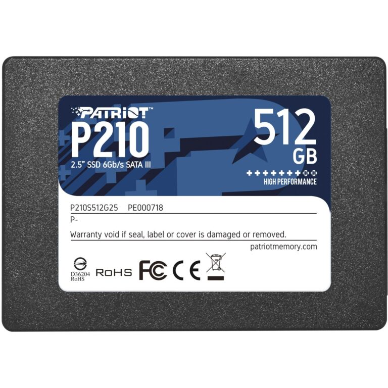Patriot P210 512 GB, SSD - P210S512G25 technikbar