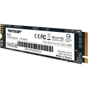 Patriot P310 960 GB, SSD - P310P960GM28 technikbar