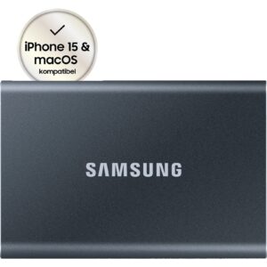 Samsung Portable SSD T7 2TB, Externe SSD - MU-PC2T0T/WW technikbar