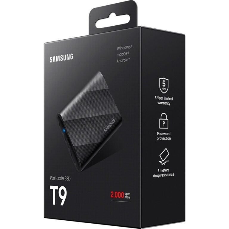 Samsung Portable SSD T9 4 TB, Externe SSD - MU-PG4T0B/EU technikbar