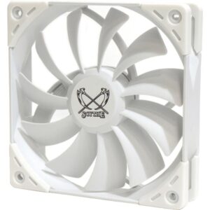 Scythe Kaze Flex 120 WEISS PWM 120x120x27, Gehäuselüfter - KF1225FD12W-P technikbar