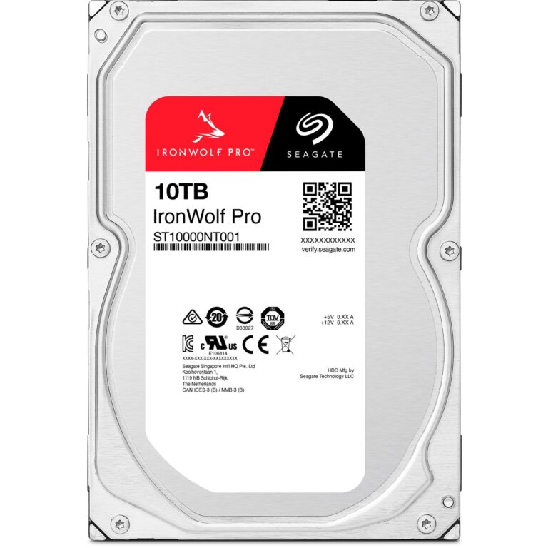 Seagate IronWolf Pro NAS 10 TB CMR, Festplatte - ST10000NT001 technikbar