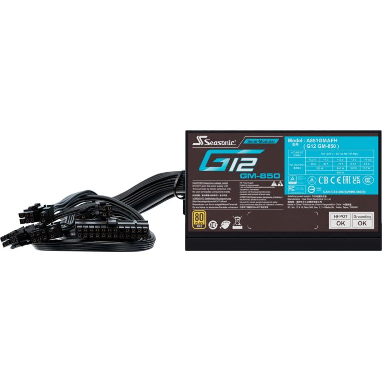 Seasonic G12 GM-850, PC-Netzteil - SSR-850FM technikbar