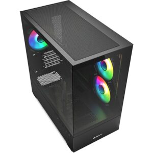 Sharkoon MK6 RGB , Tower-Gehäuse technikbar