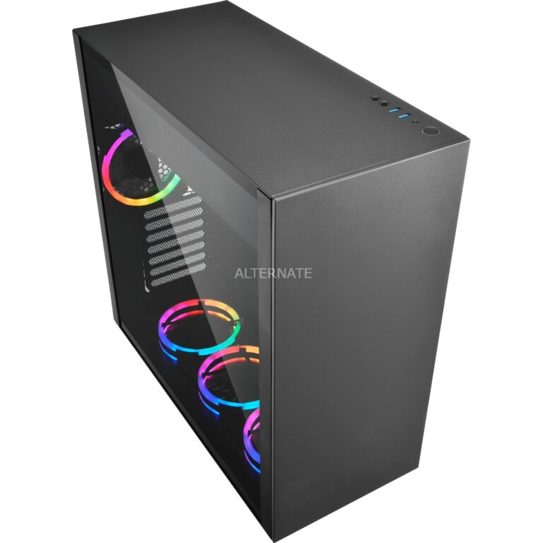 Sharkoon PURE STEEL RGB, Tower-Gehäuse technikbar