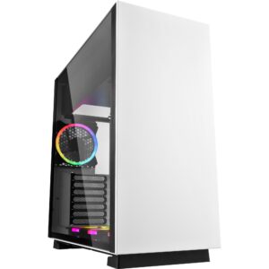 Sharkoon PURE STEEL White RGB, Tower-Gehäuse technikbar